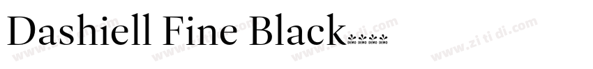 Dashiell Fine Black字体转换